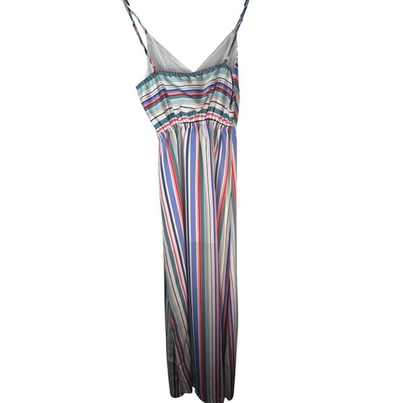 Jack By BB Dakota XS Striped Multicolor Maxi Dress With Adjustable Straps - Picture 2 of 15